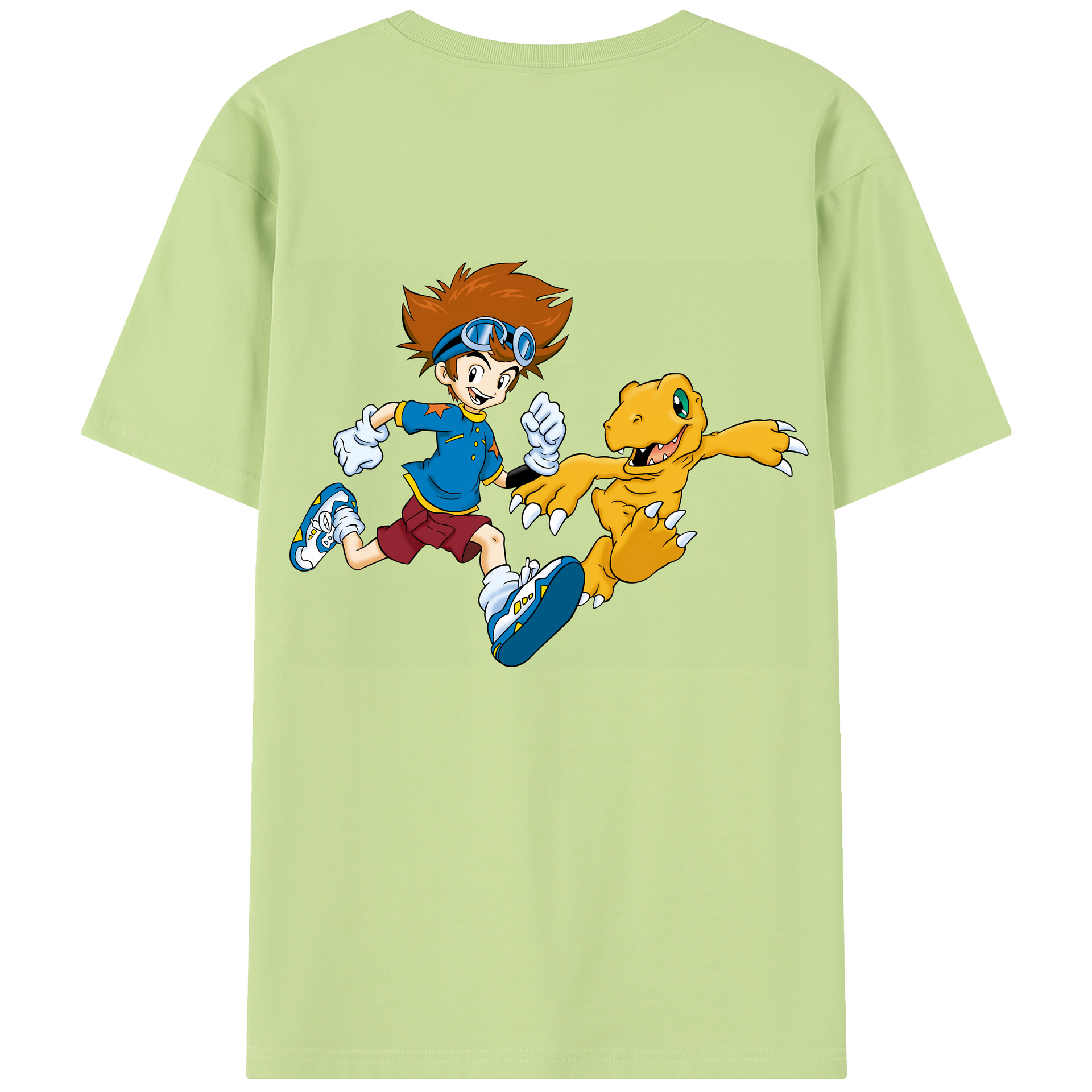 （画像用） Digimon デジタルモンスター/デジモン 綿100％半袖Tシャツ（背面プリント）